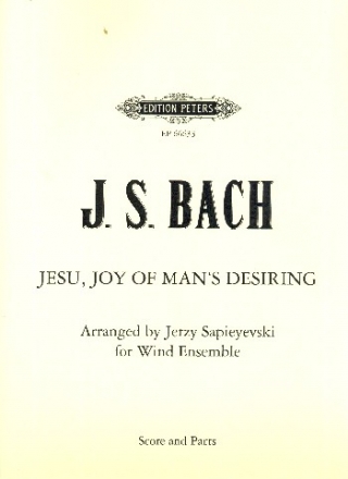 Jesu Joy of Man's Desiring fr Blser-Ensemble (Orgel ad lib) Partitur und Stimmen