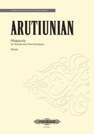 Arutiunian, A. Rhapsody for Trumpet and Winds, P., Spiralheftung Rhapsody Tr/Bl (P)