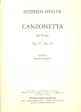 Canzonetta op.47,19 for piano