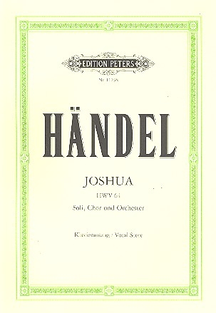 Joshua HWV64 fr Soli, gem Chor und Orchester Klavierauszug (en/dt)