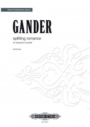 Gander, B. splitt. romance f. Saxophon-Qua..., P., S.-Sa., A. splitting romance (P/SS)