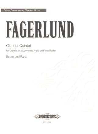 Clarinet Quintet for clarinet, 2 violins, viola and violoncello score and parts