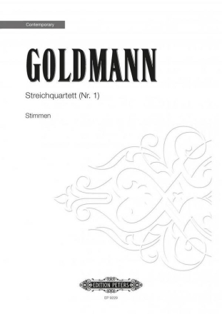 Goldmann, F. Streichquartett (Nr. 1) (1975), St., Str., GH. Streichq. (Nr. 1) (E)