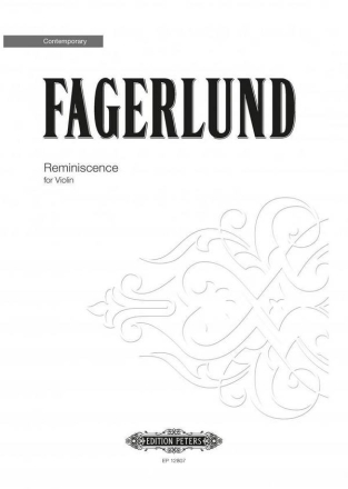 Fagerlund, S. Remin. f. Violin solo..., Stimme(n), Einzelbl. Rem. f. Violin solo (E)