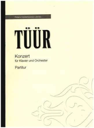 Konzert fr Klavier und Orchester Partitur,  Archivkopie