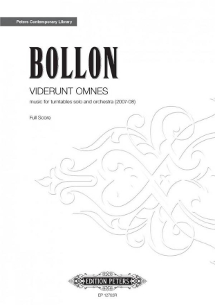 Bollon, F. Viderunt omnes, Partitur, Broschiert Viderunt omnes