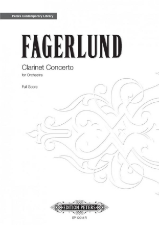 Fagerlund, S. Concerto f. Clarinet a. Orchestra, Partitur, Br. Concerto for Clarinet and Orchestra