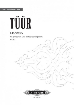 Tr, E.-Sven Medit. f. saxoph. quar..., P., Sa., Gem. Chor, Br. Partitur,  Archivkopie