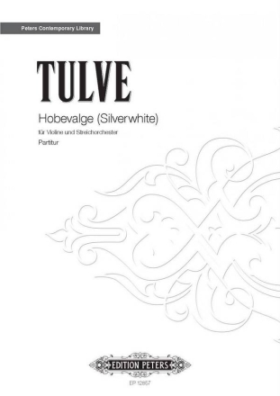 Tulve, Helena To the Breathingwater fr Streichorchester Partitur