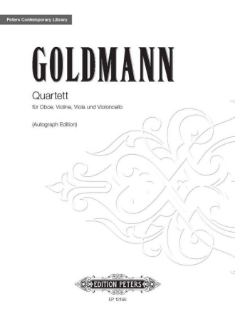 Goldmann, Friedrich Quartet Quartett Manuskriptpartitur