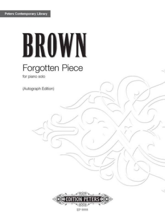 Brown, Earle Forgotten Piece fr 4 Klaviere Partitur