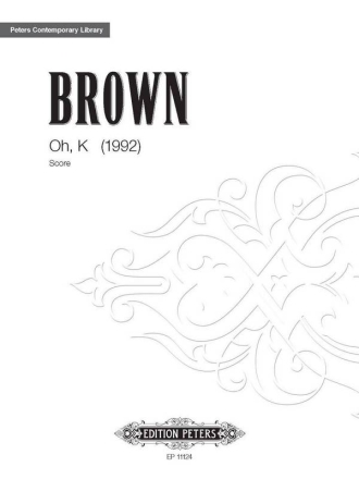 Brown, Earle Oh, K fr 9 Instrumente Partitur