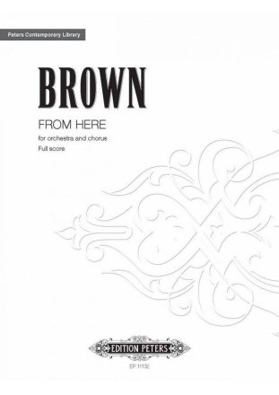 Brown, Earle From Here fr Kammerorchester Partitur