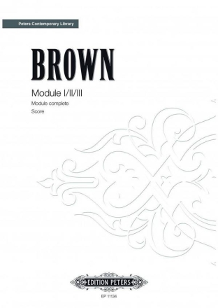 Brown, Earle Modules I /II/III fr Orchester Partitur