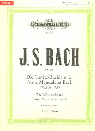 Die Clavier-Bchlein fr Anna Magdalena Bach (1722 und 1725) (Auswahl) fr Klavier (z.T. mit Gesang) Sonderausgabe,  broschiert