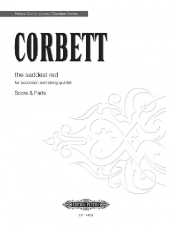 Corbett, Sidney the saddest red fr Akkordeon und Streichquartett Partitur und Stimmen