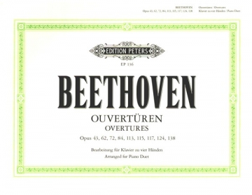 Ouvertren op.43, 62, 72, 84, 113, 115, 117, 124, 138 fr Klavier zu 4 Hnden