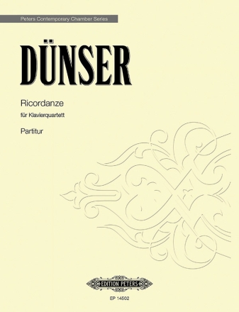 Dnser, Richard, Ricordanze for Piano Quartet