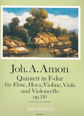 Quintett F-Dur op.110 fr Flte, Horn, Violine, Viola, Violoncello Partitur und stimmen