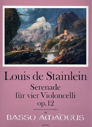 Serenade op.12 fr 4 Violoncelli Partitur und Stimmen