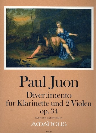 Divertimento op.34 fr Klarinette und 2 Violen Partitur und Stimmen