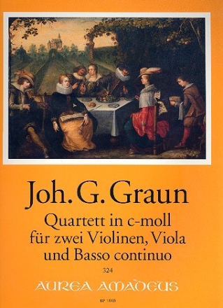 Quartett c-Moll fr 2 Violinen, Viola und Bc Partitur und Stimmen