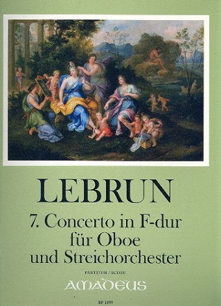 Konzert F-Dur Nr.7 fr Oboe und Streichorchester Partitur