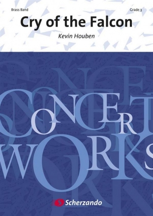 Kevin Houben, Cry of the Falcon Brass Band Partitur + Stimmen