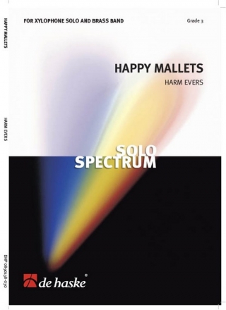 Harm Evers Happy Mallets Brass Band Partitur + Stimmen