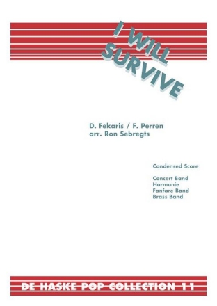 D. Fekaris_F. Perren I Will Survive Brass Band Partitur + Stimmen