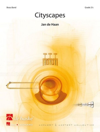 Jan de Haan Cityscapes Brass Band Partitur + Stimmen