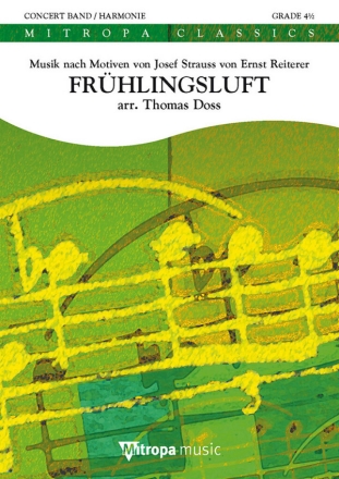 Johann Strauss Sr., Frhlingsluft Concert Band/Harmonie Partitur + Stimmen