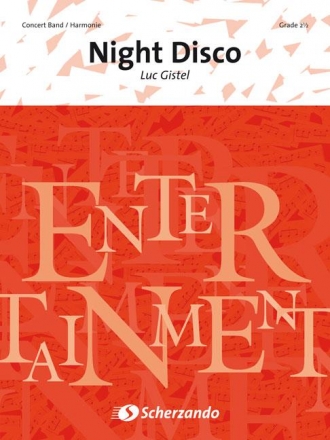 Luc Gistel, Night Disco Concert Band/Harmonie Partitur + Stimmen