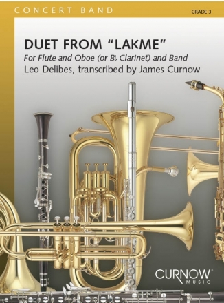 Lo Delibes, Duet from Lakm Flute, Oboe and Concert Band/Harmonie Partitur + Stimmen