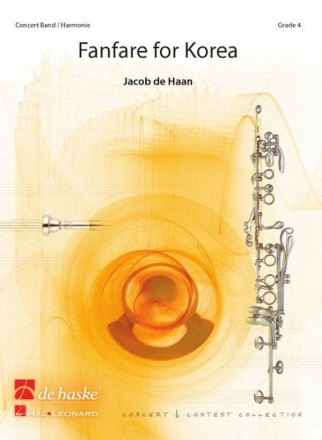 Jacob de Haan Fanfare for Korea Concert Band/Harmonie Partitur + Stimmen