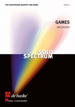 Jan Segers Games 4 Saxophones and Concert Band/Harmonie/Fanfare Partitur