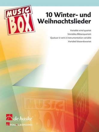 10 Winter- und Weihnachtslieder Variables Blserquartett Partitur