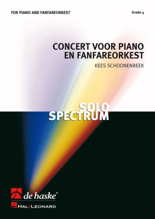 Kees Schoonenbeek Concert voor Piano en Fanfareorkest Fanfare Partitur