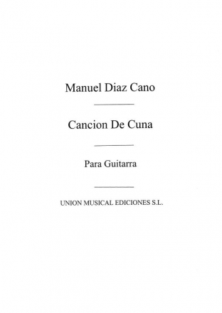 Cancion De Cuna Gitarre Buch