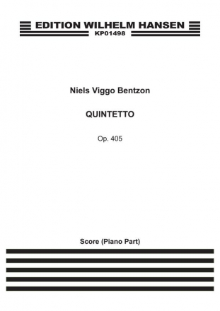 Niels Viggo Bentzon, Quintetto Op.405 4flt/Pf Sc 4 Flutes and Piano Partitur