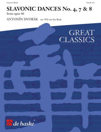 Antonn Dvork Slavonic Dances No. 7 & 8 Concert Band/Harmonie Partitur + Stimmen