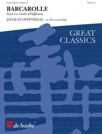 Jacques Offenbach Barcarolle Concert Band/Harmonie Partitur