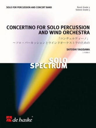 Concertino  for solo percussion and wind orchestra score and parts