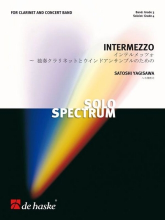 Satoshi Yagisawa Intermezzo Concert Band/Harmonie and Clarinet Partitur + Stimmen