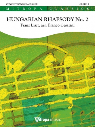 Franz Liszt, Hungarian Rhapsody No. 2 Concert Band/Harmonie Partitur + Stimmen