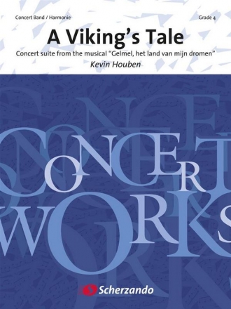 Kevin Houben, A Viking's Tale Concert Band/Harmonie Partitur + Stimmen