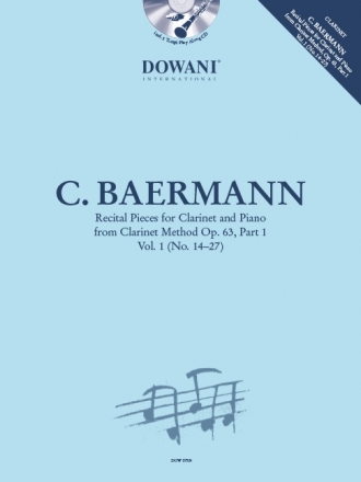 Recital Pieces from Clarinet Method op.63,1 vol.1 (nos.14-27) (+CD) for clarinet and piano