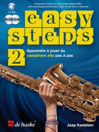 Easy Steps Vol. 2 (+2CD's) pour saxophone alto Text fr