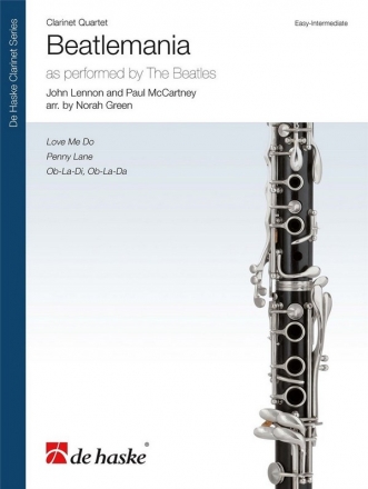 Beatlemania for 4 clarinets score and parts