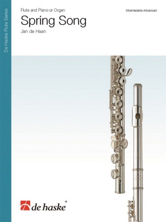 Jan de Haan, Spring Song Flute and Piano or Organ Book & Part